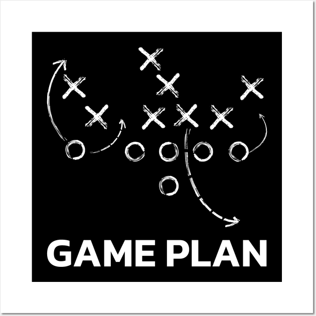 Game Plan (White) Wall Art by Philly Drinkers